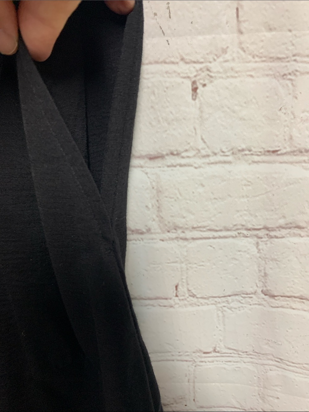 Wool& Merino Wool Black Swing Dress Size XL Long - Picture 4 of 5